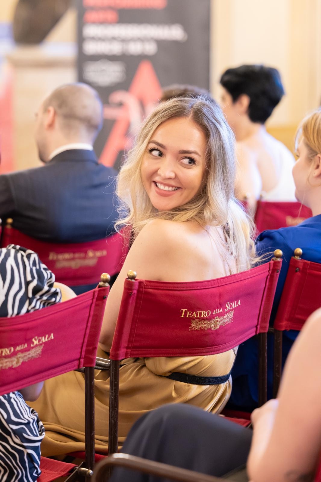 Tatiana Samoshkina at the Teatro alla Scala graduation ceremony