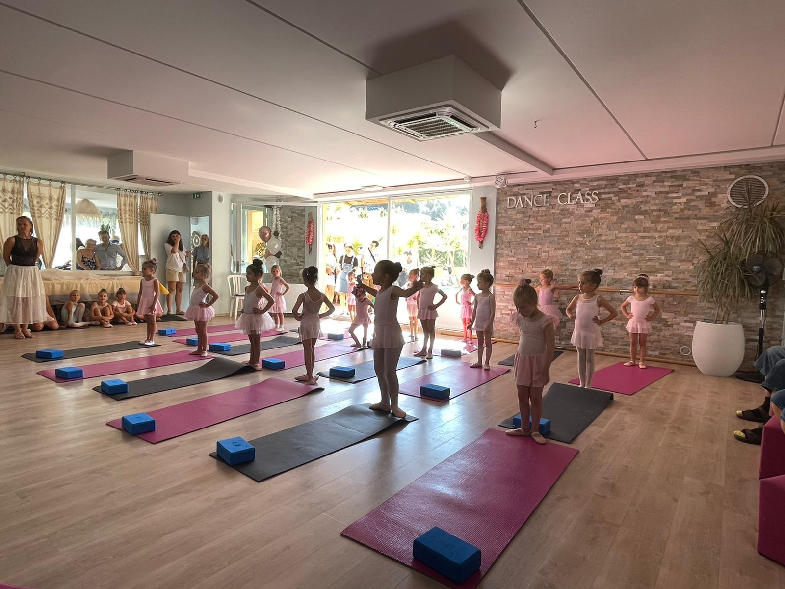 Young ballet students in class on the French Riviera