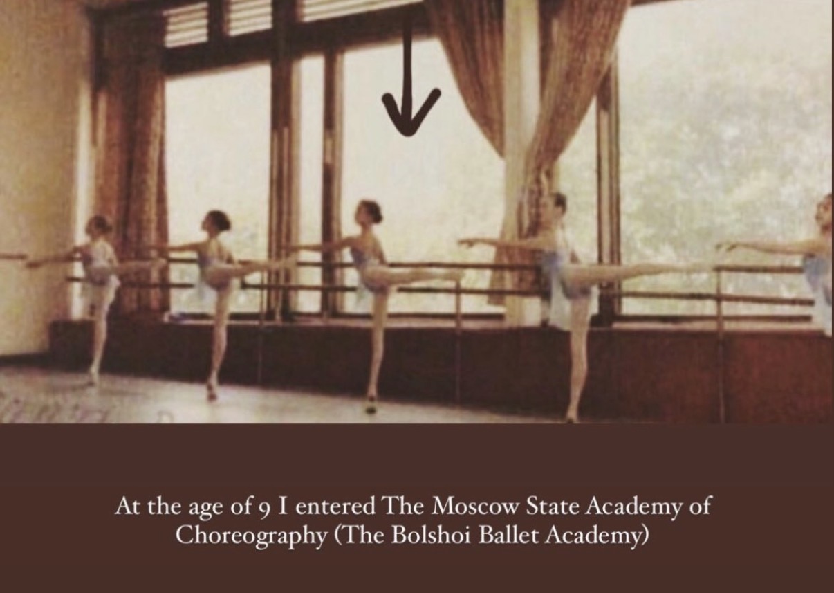 Young students at the barre at the Moscow State Academy of Choreography