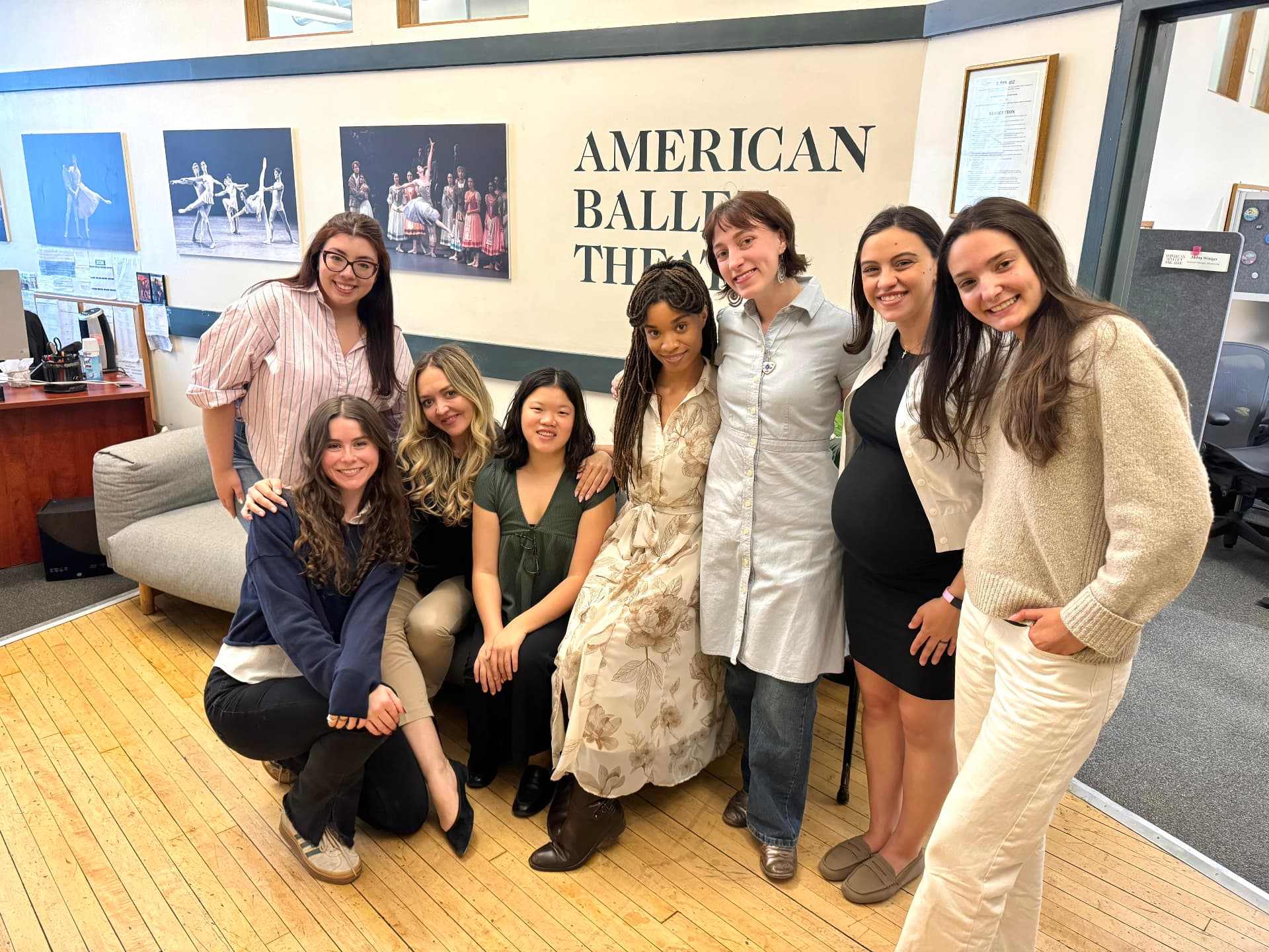 Tatiana Samoshkina with the American Ballet Theatre team in the ABT offices